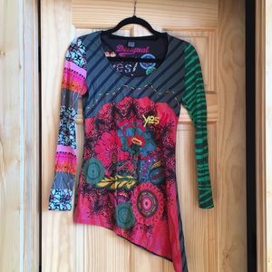 Desigual long sleeve cotton top